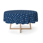 Martina Home Ancora Blue Resin Tablecloth 140 Round