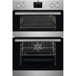Aeg DCB535060M Multifunction double oven, Steel fascia with Retractable Rotary Controls, 8 Main Oven