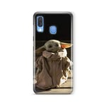ERT GROUP Coque Samsung A40 Originale et sous Licence Officielle Star Wars Baby Yoda Case Cover en Plastique TPU Silicone Bumper Protective Anti Chocs et Rayures