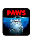 PAWS HORROR CATS Coaster: jaws shark cat horror movie fan film fun gift mouse