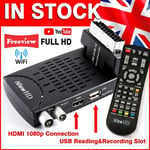 FULL HD Freeview Digital TV Receiver Tuner  Set Top Box  USB Recorder WiFi Ready