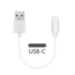 Geekria Type-C Charger Cable Compatible with Audio-Techníca ANC300TW, CKR300BT, Sony WI-1000XM2, WI-XB400, WI-C200, B&W PI3, PI4 / USB-A to USB-C Charging Cord for Sport Earphones (White 1FT)