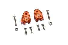 GPM Losi 1/8 LMT 4WD Solid Axle Monster Truck LOS04022 Upgrade Parts Aluminium Front Or Rear Axle Mount Set For Suspension Links - 2Pc Set Orange