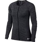 WOMENS NIKE HYPERCOOL LONG SLEEVE RUNNING TOP SIZE M (889631 010) GREY/ BLACK