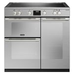 Stoves ST DX STER D900EI TCH SS 11465 Sterling Deluxe 90cm Induction Range Cooker - STAINLESS STEEL