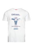 T-Diegor-K69 T-Shirt Tops T-shirts Short-sleeved White Diesel