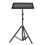 Projektorstativ i Metall, Vikbart, Stabilt, Bärbar Laptopstativ med Vikbart Metallfat 1.6m/5.2ft, Metallfat Typ D