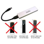 KALEA-INFORMATIQUE Boitier externe compatible pour SSD Mac Air 2012 vers USB3 (USB 3.0 SUPERSPEED) pour SSD de Mac en 8+18 broches (A1466 A1465 MD223 MD224 MD231 MD232)