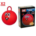 X2 Kangaroo Space Hopper Ball Jump Bounce Outdoor Fun Play Toy Adult Kid Game