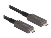 Delock - Usb-Kabel - 24 Pin Usb-C (Hane) Till 24 Pin Usb-C (Hane) - Usb 3.2 Gen 2 - 3 A - 5 M - Usb Power Delivery (60W), 4K144 Hz (3840 X 2160) Stöd, Upp Till 10 Gbps Dataöverföringshastighet, Supports 2 Lanes Displayport 1.4, Stöd För Dp Alt-Läge,