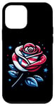 Coque pour iPhone 12 mini Rose 4 juillet Drapeau américain américain pour garçons et filles