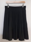 Burberry Uniform Women's Black Pleated Midi Skirt New w/ Tags UK 12 US 10 EU 44