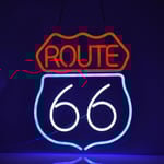 Historisk Route 66 Neon Skylt Öl Bar Hem Konst Man Cave Neon Ljus Handgjord Med Dimbar Strömbrytare Led Neon Ljus Skyltar För Sovrum