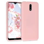 kwmobile TPU Case Compatible with Nokia 2.3 - Case Soft Slim Smooth Flexible Protective Phone Cover - Rose Gold Matte