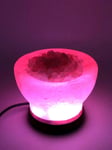 *New*Himalayan Pink Bowl Salt Rock Lamps Night Light ,Salt Lamp usb colour F&F