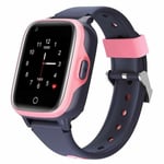 Smart GPS Klocka Barn Vattentät 4G Rosa