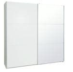 Habitat Holsted XL Mirrored Sliding Wardrobe - White