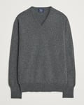 William Lockie Rob Lambswool V-Neck Cliff