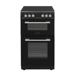 Montpellier MDOC50FK 50cm Double Ceramic Cooker - Black