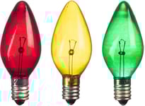 Topplampa E10 3V 0,5W Flerfärgad 3-Pack