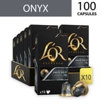 L'OR 100 Nespresso* Compatible Capsules Onyx (10 Packs, 100 Coffee Pods)