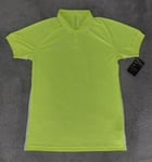 Nike Dry Polo Shirt Mens Large Yellow Dri-Fit Short Sleeve Swoosh Golf Casual