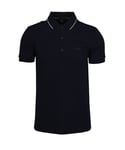 BOSS Green Mens Paule 4 Polo Shirt Blue - Navy - Size 3XL