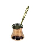 (5 Variations) Turkish Copper Coffee Pot Greek Coffee Maker Cezve Jezve Ibrik 100% Handmade (XSmall - 1 Cup)