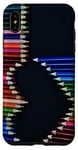 Coque pour iPhone XS Max Crayons de couleur multicolores en forme de cœur