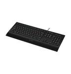 Logitech K280e Pro Wired Business Keyboard, QWERTZ German Layout - Black