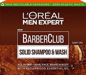 3x L'Oreal Men Expert Shampoo & Wash Soap Bar Barber Club Solid 80g Plastic Free