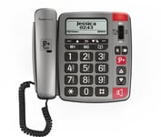 Amplicomms Powertel 196 senior fast telefon | stora nycklar | hörapparatkompatibel