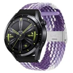 Flettet elastisk armbånd Huawei Watch GT3 (46mm) - gradientpurple