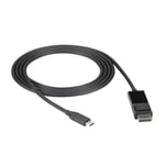 Black box BLACK BOX USB-C ADAPTER CABLE - TO DISPLAYPORT ADAPTER, 4K60, DP 1.2 ALT MODE 1.8M (VA-USBC31-DP12-006)
