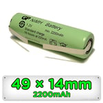 Replacement Shaver Battery for Philips Philishave Braun Trimmer 49mm x 14mm 1.2V