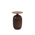 Gloster - Blow High Side Table, Clay - Småbord & Sidobord utomhus - Henrik Pedersen - Brun - Trä/Sten