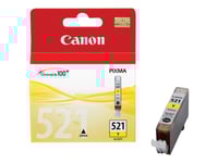 Canon Cli-521Y - 9 Ml - Gul - Original - Förpackning Med Stöldmärkning - Bläcktank - För Pixma Ip3600, Ip4700, Mp540, Mp550, Mp560, Mp620, Mp630, Mp640, Mp980, Mp990, Mx860, Mx870
