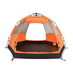 SpecStandard Tentes escamotables pour 4 personnes pour le camping, tente escamotable pour 4 à 6 personnes, grande et tente instantanée, tente de camping familiale Easy Up