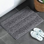 Bullpiano Luxury Chenille Bath Mat, Extra Soft And Absorbent Shaggy Rugs, Machine Wash Dry Perfect Plush Carpet Mats Non Slip For Tub, Shower, And Bath Room
