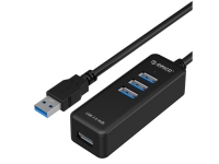 ORICO 4 PORT HUB HIGH SPEED VL812, USB 3.2 Gen 1 (3.1 Gen 1) Type-A, USB 3.2 Gen 1 (3.1 Gen 1) Type-A, USB 3.2 Gen 1 (3.1 Gen 1), 5000 Mbit/s, Svart, 0,2 m