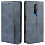 HualuBro Xiaomi Poco X2 Case, Retro PU Leather Full Body Shockproof Wallet Flip Case Cover with Card Slot Holder and Magnetic Closure for Xiaomi Poco X2 Phone Case (Blue)