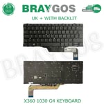 Replacement For HP Elitebook x360 1030 G4 UK Laptop Keyboard With Backlight