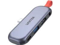 UNITEK USB-C MOBILE HDMI HUB 4K 3.5mm PD 100W D1070A