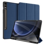 Samsung Galaxy Tab S9 FE Plus - DUX DUCIS Domo Series Tri-Fold Smart fodral Blå