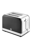 Swan St19010Bn Retro 2-Slice Toaster With Defrost/Reheat/Cancel Functions, Cord Storage, 815W, Black
