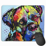 Mastiff Warrior Dean Russian Color Art Mouse Pad with Stitched Edge Computer Mouse Pad with Non-Slip Rubber Base for Computers Laptop PC Gmaing Work Mouse Pad