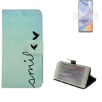 360° wallet case protective cover for Motorola Moto E32s Design smile