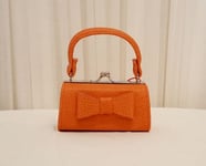Läppstiftsväska m. Rosett (Färg: Orange)