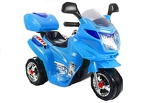 Elmotor för barn - trehjuling - blå - 12V