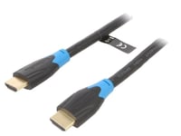 Cable HDMI 1.4 prise male des deux cotes 4K 3D UHD 5m - Noir